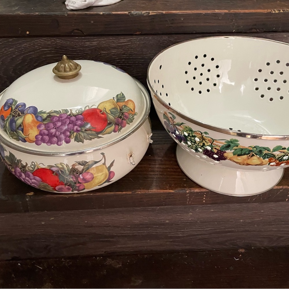 Fruit Pattern Ceramic Bowl Set